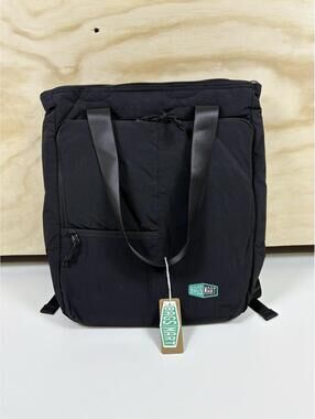 BAGSMART Convertible Tote Backpack Black Quilted Travel Laptop Bag Carry On NWT